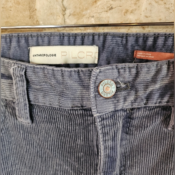 Anthropologie Pilcro Blue Corduroy Pants Size 30 - Picture 7 of 8